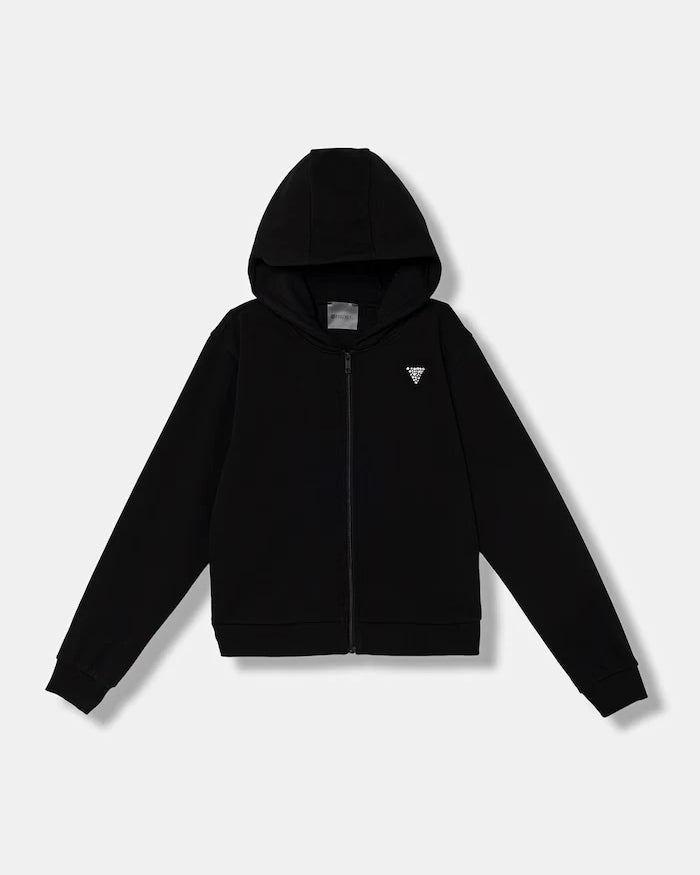 Guess çocuk pamuklu fermuarlı sweatshirt