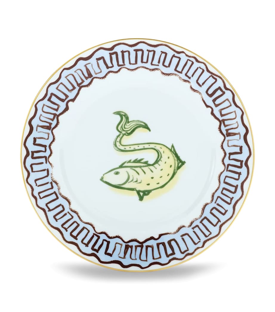 GINORI 1735 Porcelain Il Viaggio di Nettuno Dessert Plate (22cm)