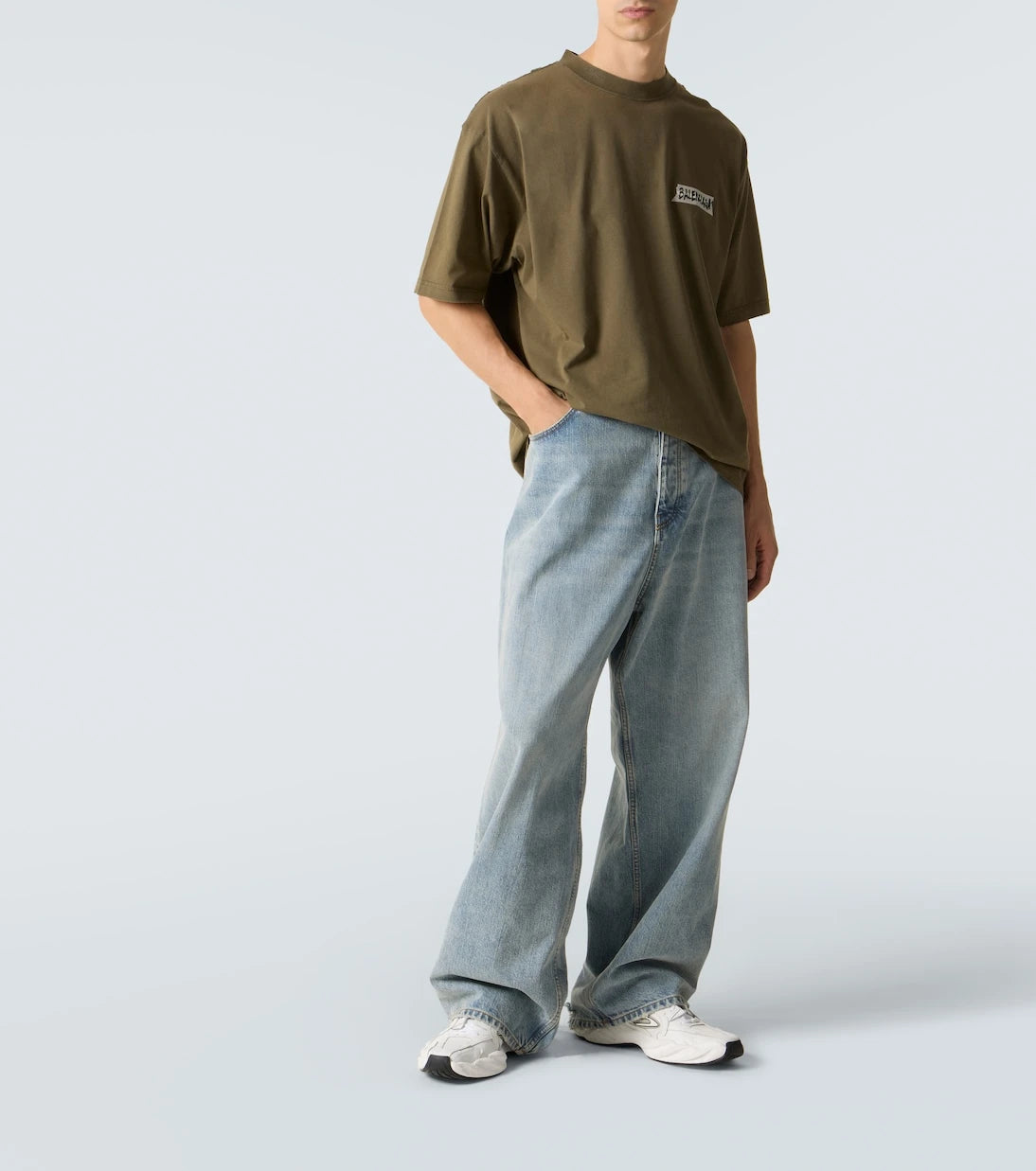 Balenciaga - Logo cotton jersey T-shirt