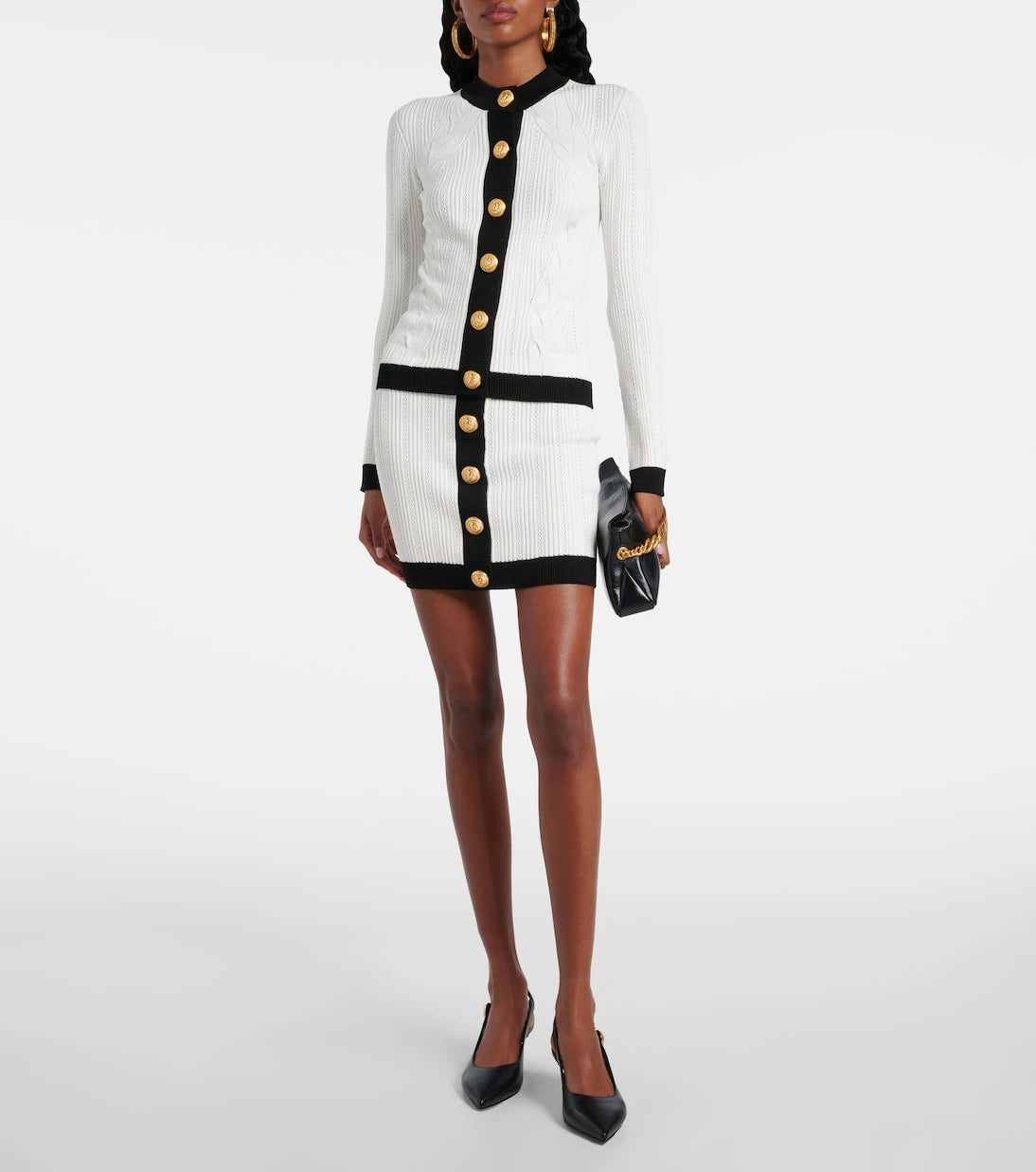 Balmain - Cable-knit cardigan