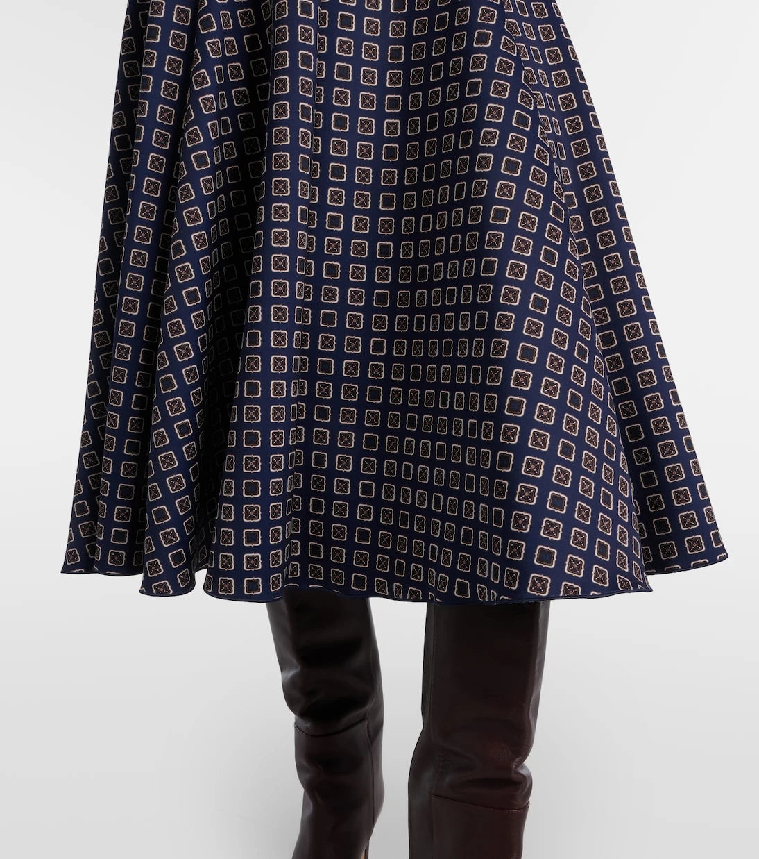 Max Mara - Benda printed jersey midi skirt