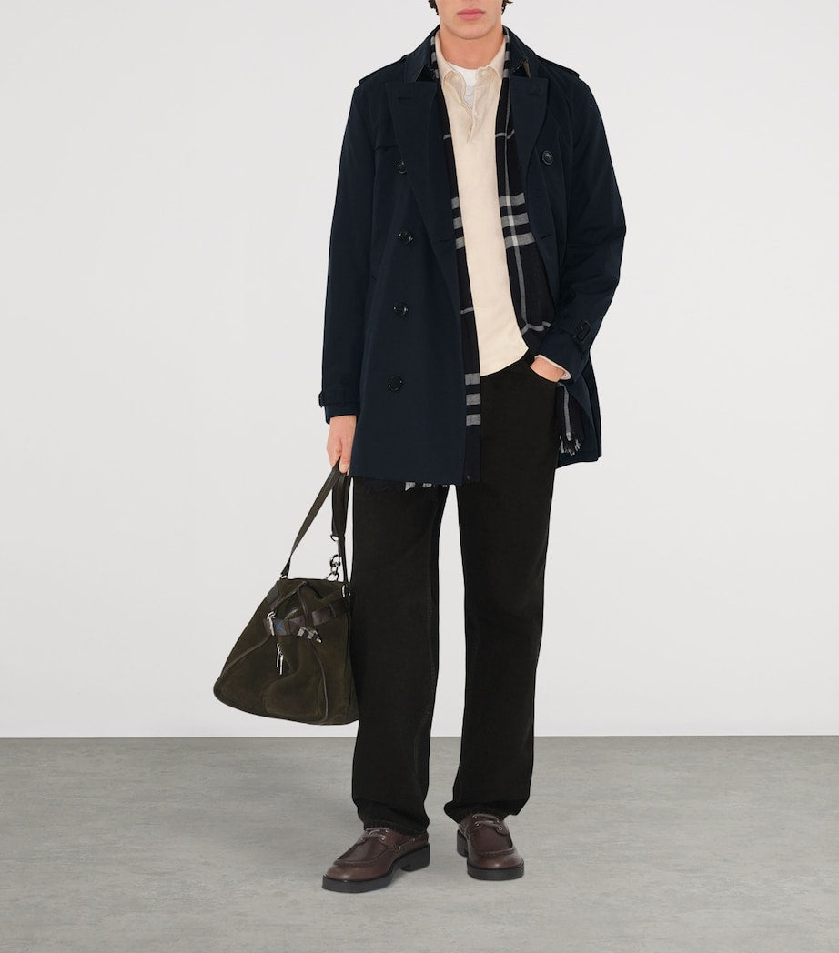 Short Kensington Heritage Trench Coat COAL BLUE