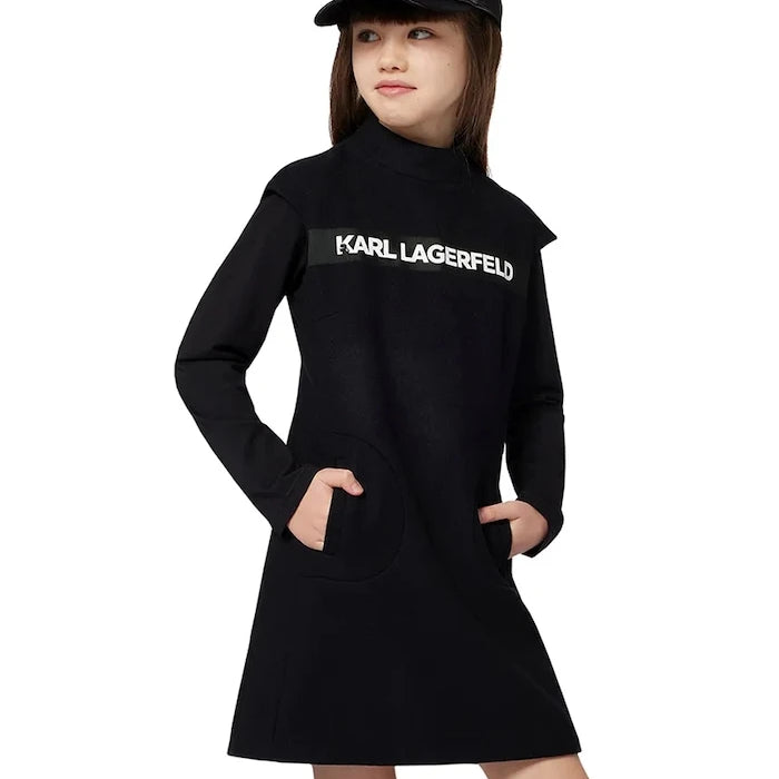 Детска рокля с вълна Karl Lagerfeld