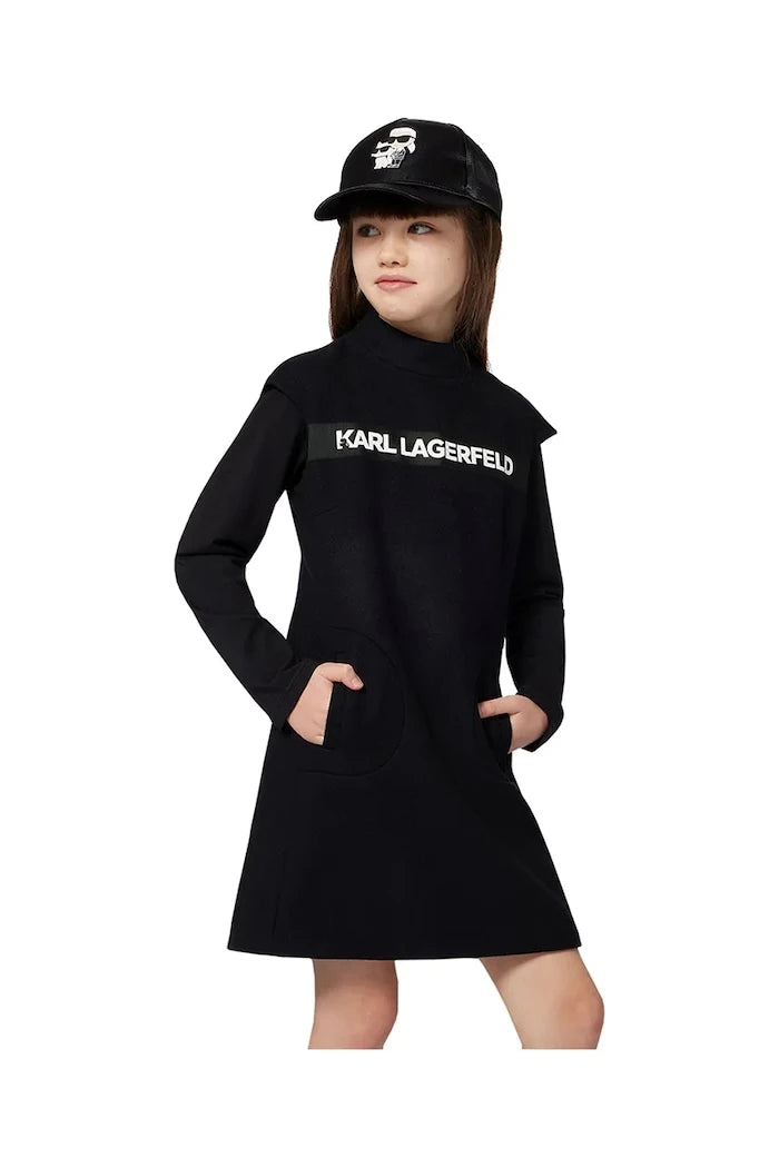 Детска рокля с вълна Karl Lagerfeld