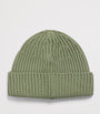 Virgin Wool Ribbed Beanie