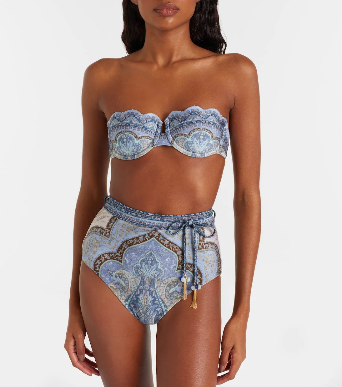 Zimmermann - Wanderlust printed bikini top