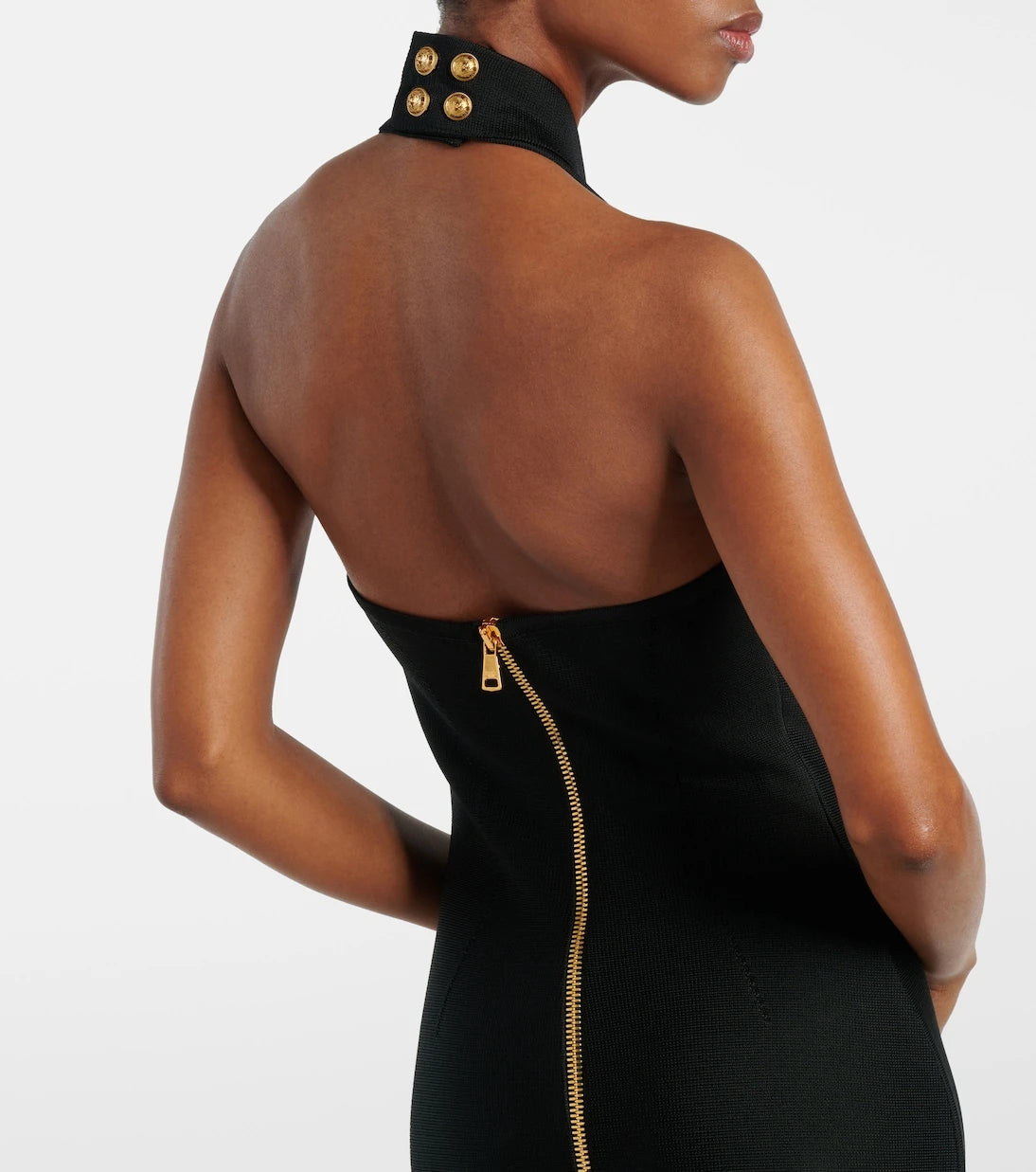 Balmain - Halterneck open-back blazer dress