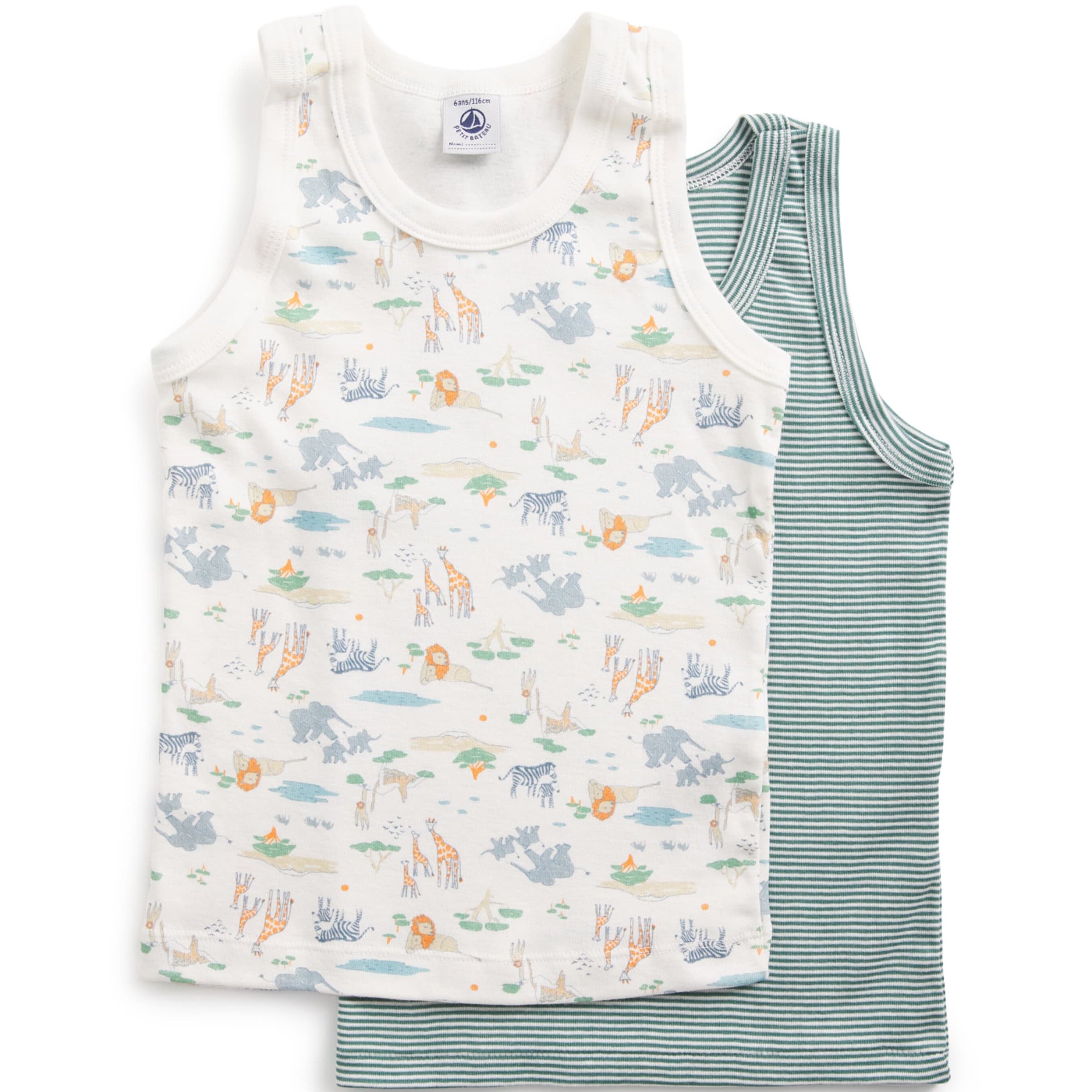 Petit Bateau Set of 2 Cotton Vest Tops (2-12 Years)