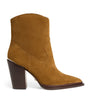PAIGE Brown Suede Posey Ankle Boots 85