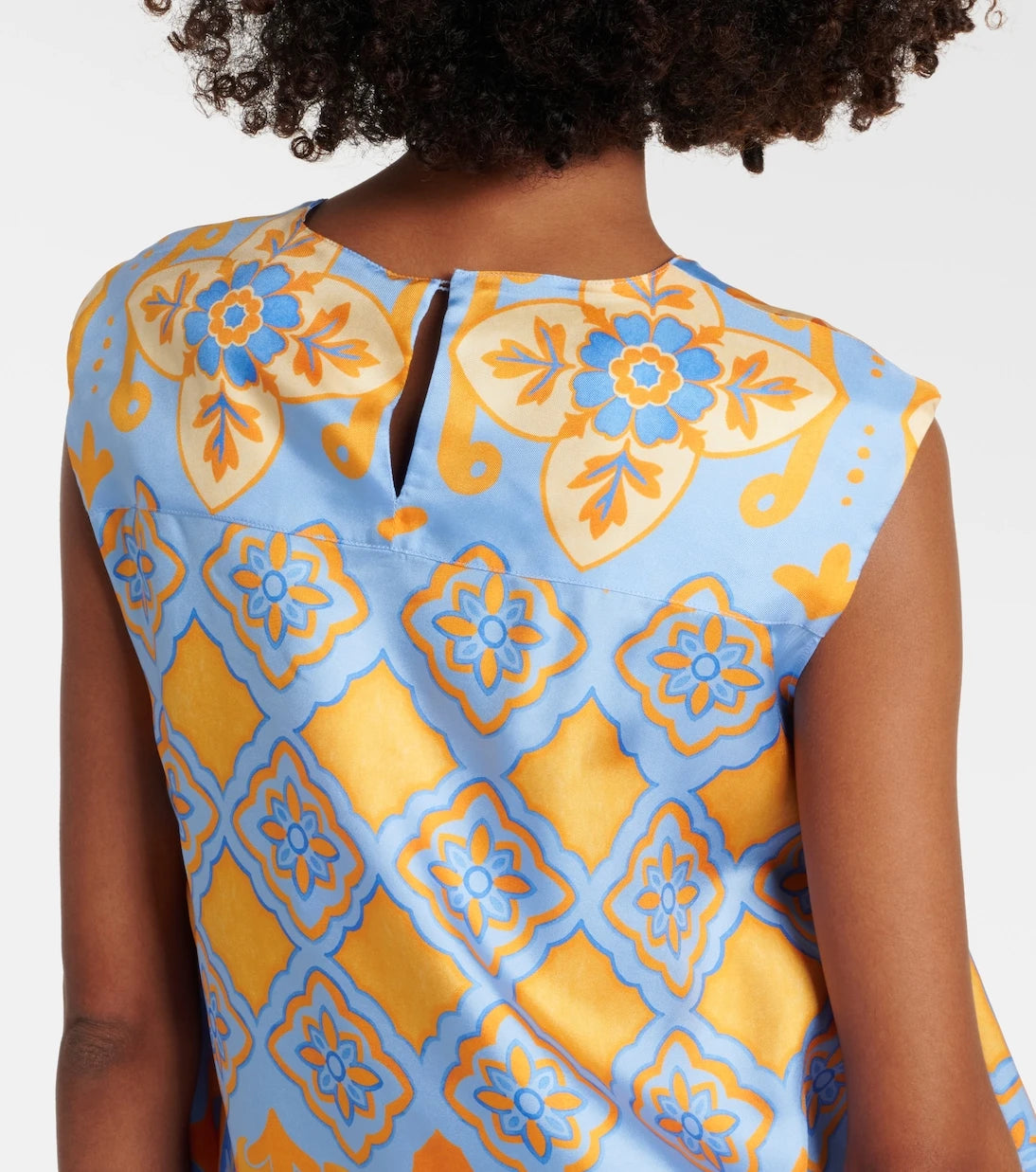 La DoubleJ - San Carlo printed silk twill top