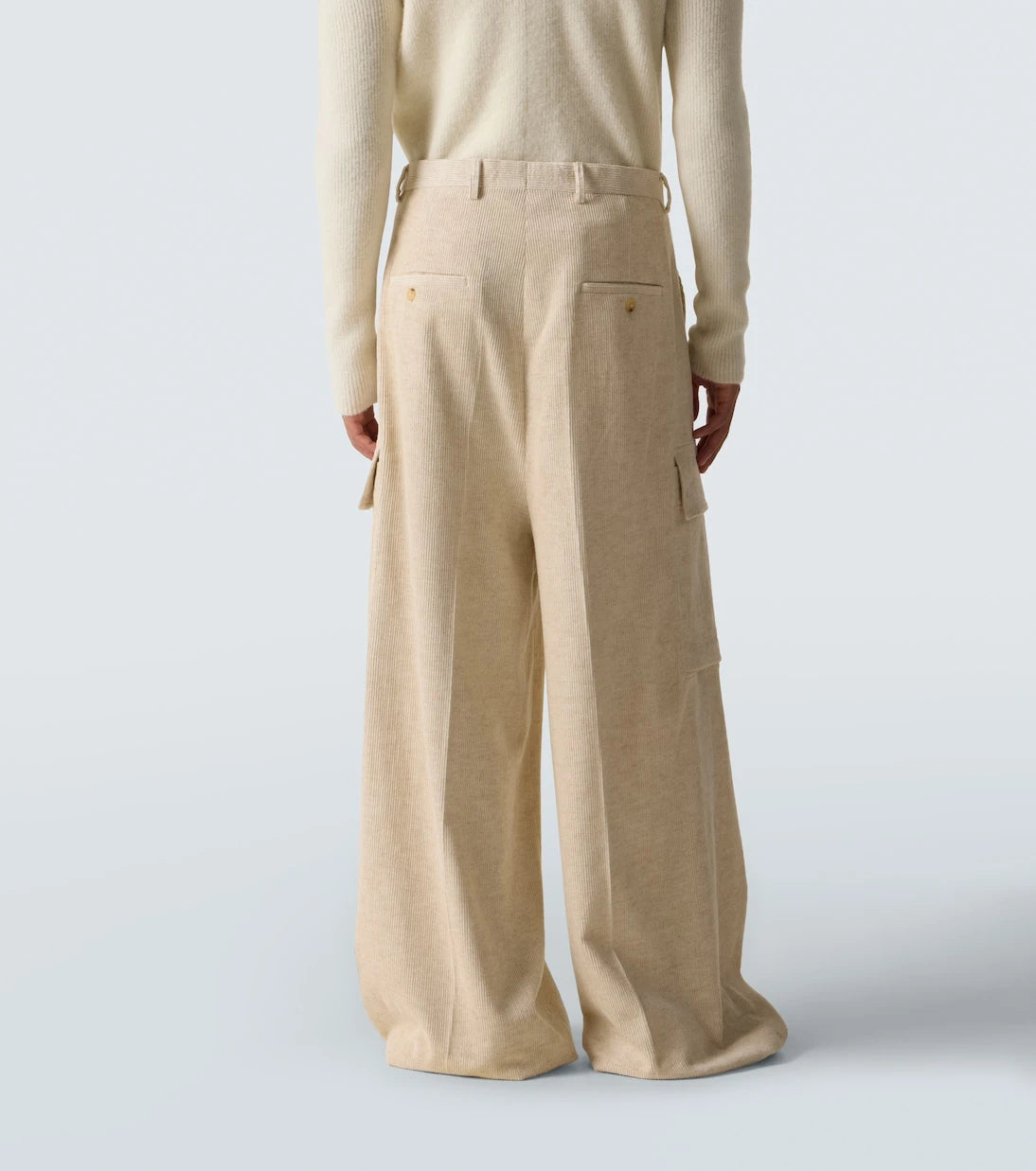 Rick Owens - Firebanks cotton and linen cargo pants