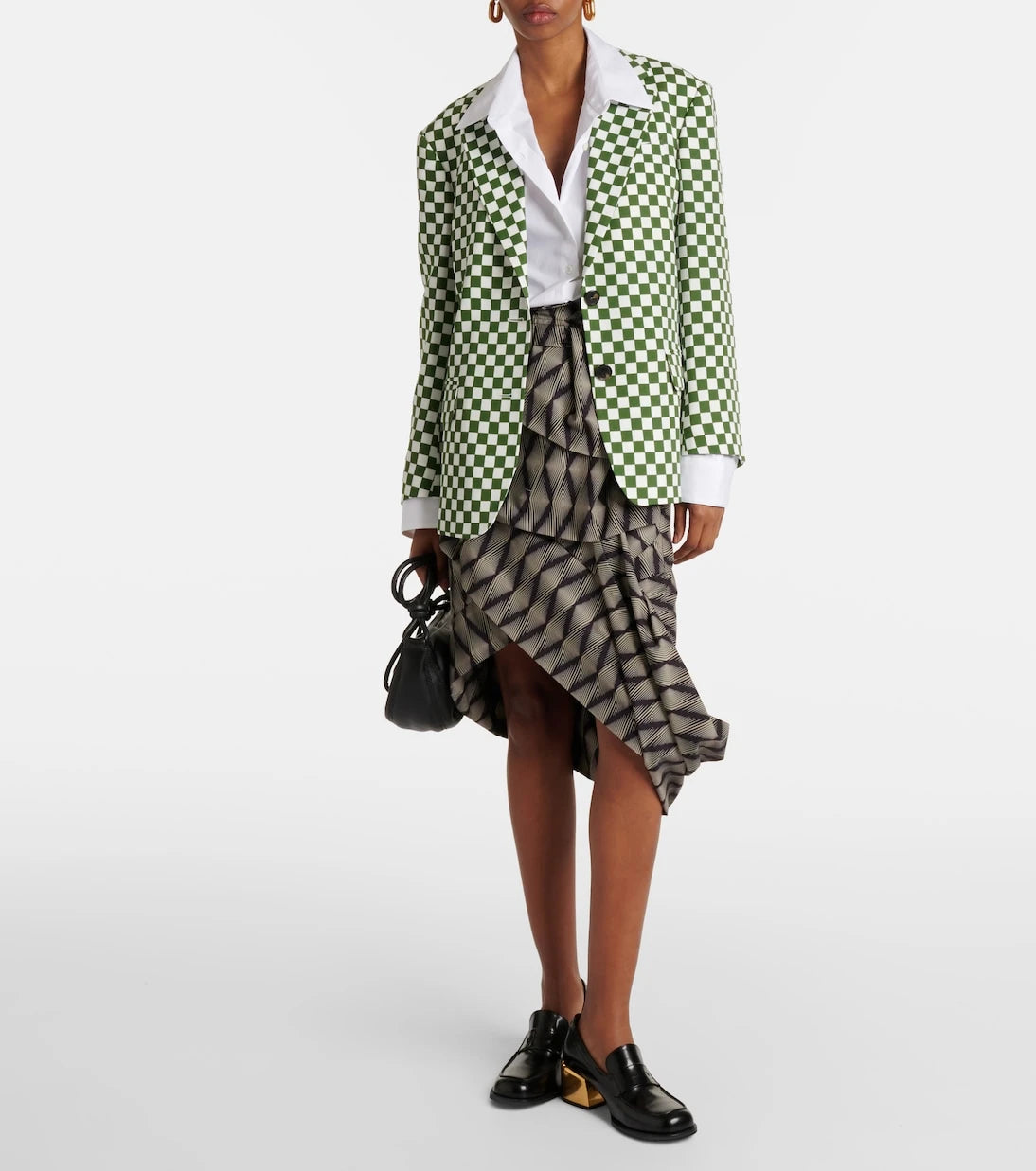 Dries Van Noten - Checked single-breasted blazer