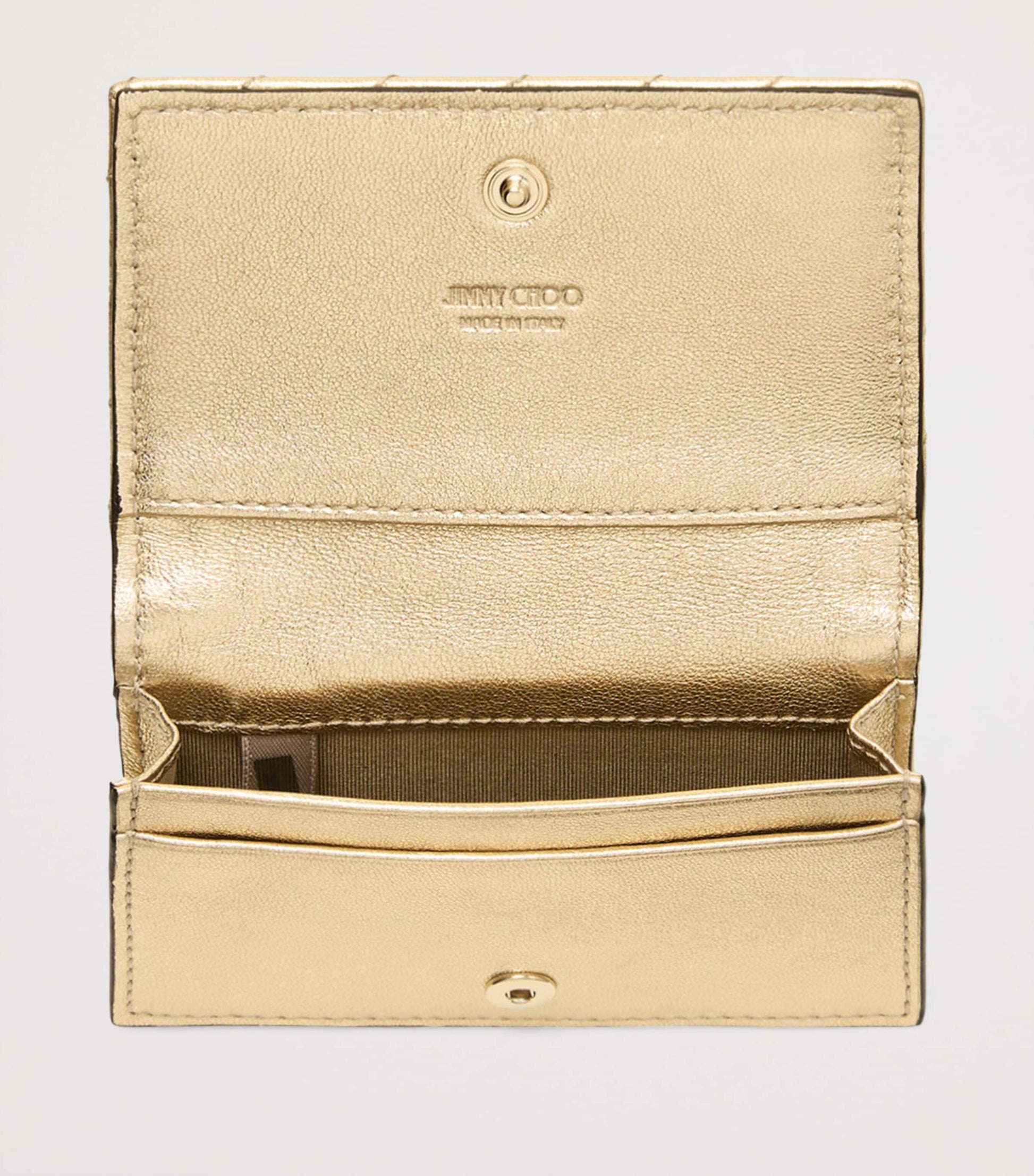 Jimmy Choo Gold Curve Nello Leather Wallet