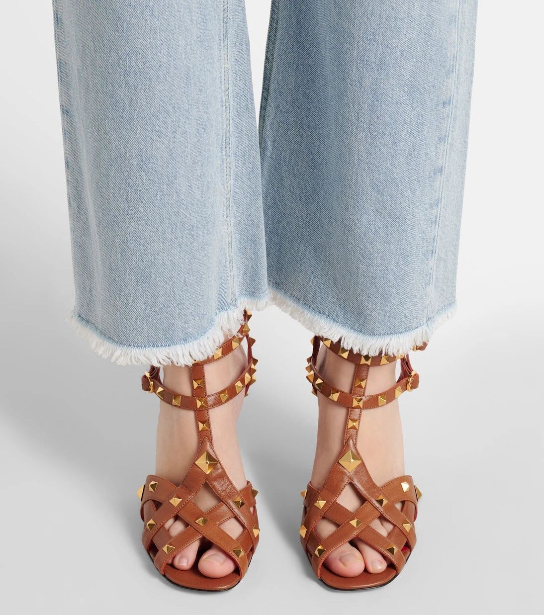 Valentino Garavani - Studdy 80 leather sandals