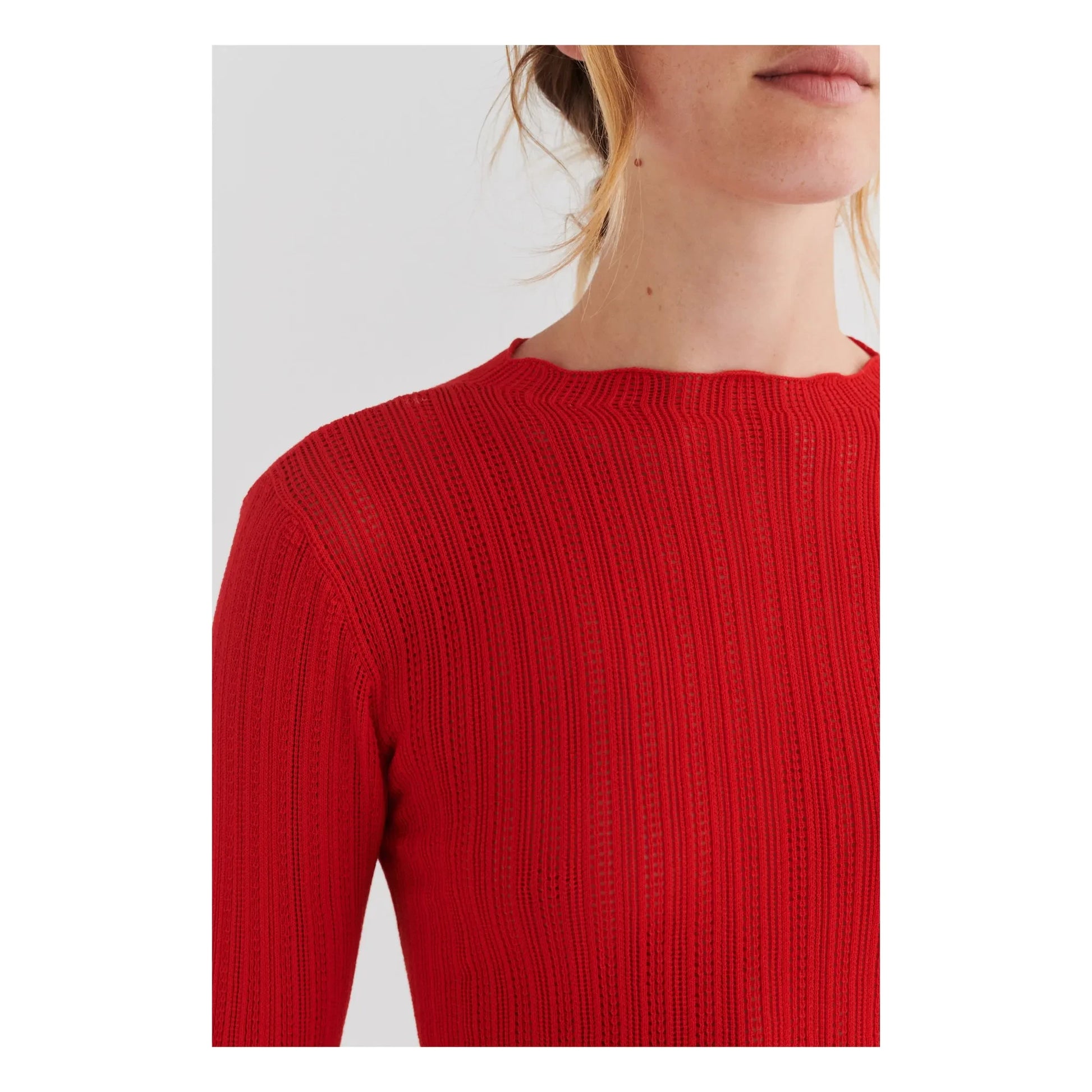FUB - Top High Twist LS | Red