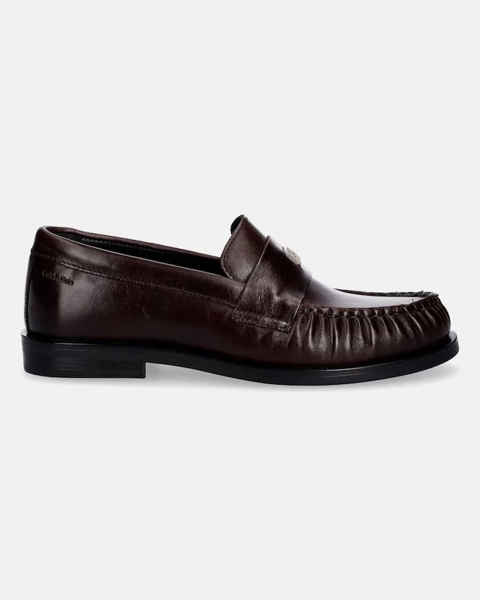 Calvin Klein Kadın Deri Mokasen ROUND LOAFER LTH HDW
