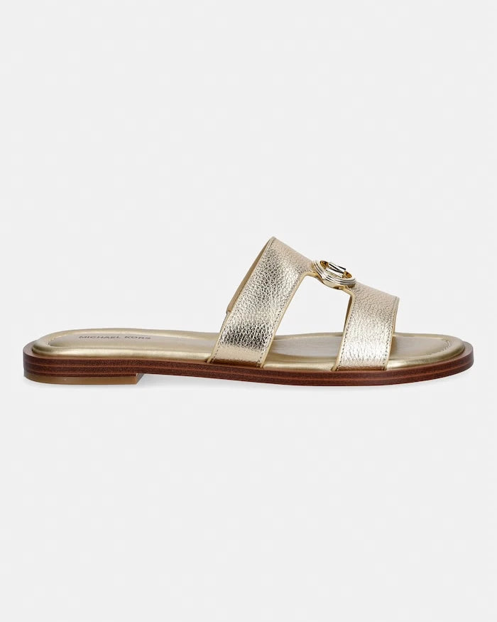 MICHAEL Michael Kors Kadın Deri Erin Flat Sandalet