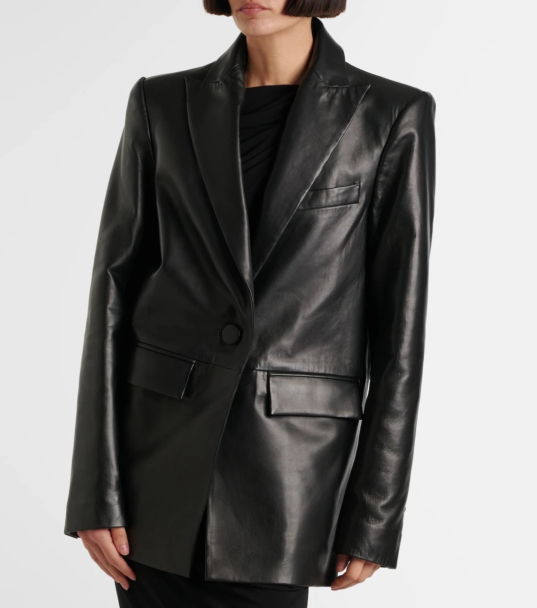 Alex Perry - Oversized leather blazer