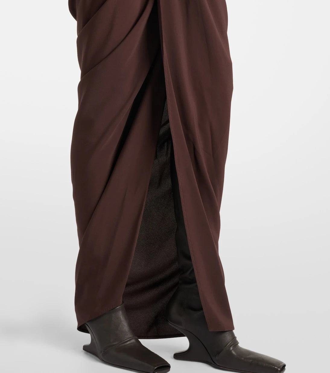 Rick Owens - Satin wrap gown