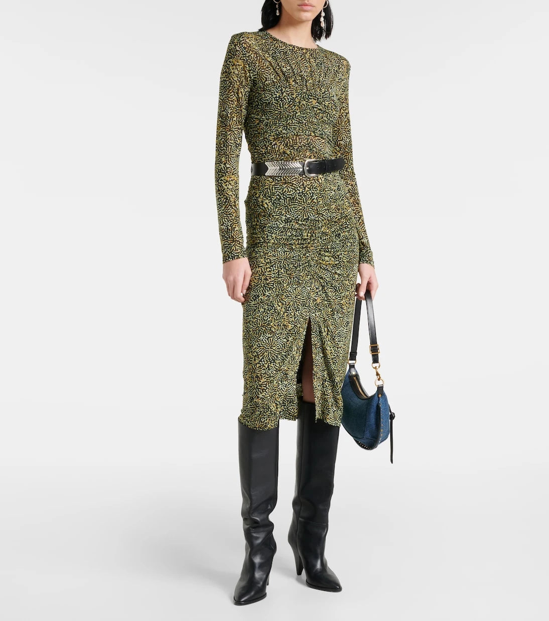 Isabel Marant - Draped jersey midi skirt