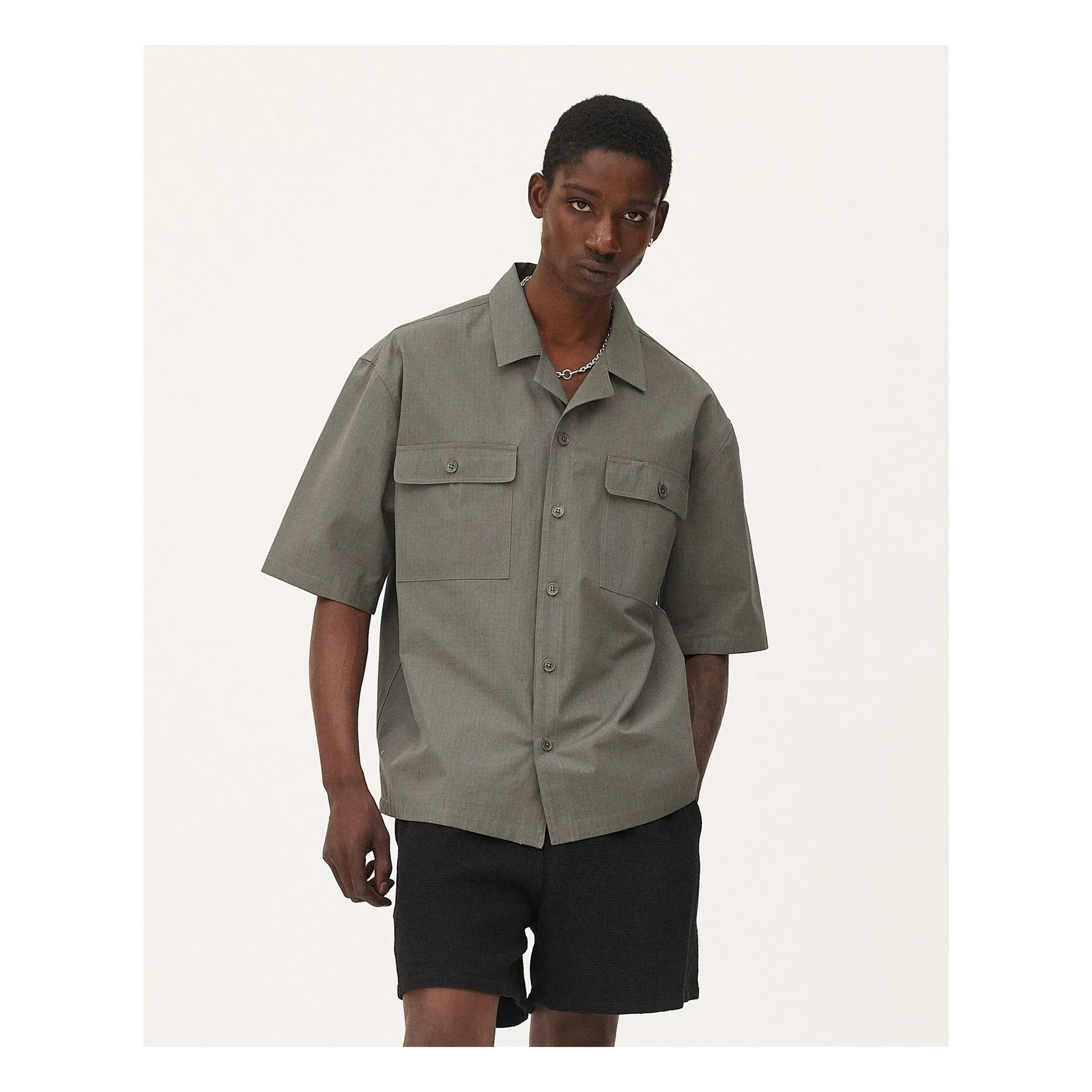 Noyoco - Borneo organic cotton shirt | Khaki