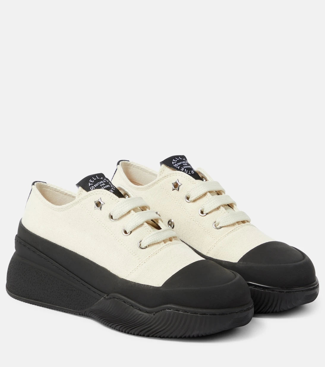 Stella McCartney - Loop canvas platform sneakers