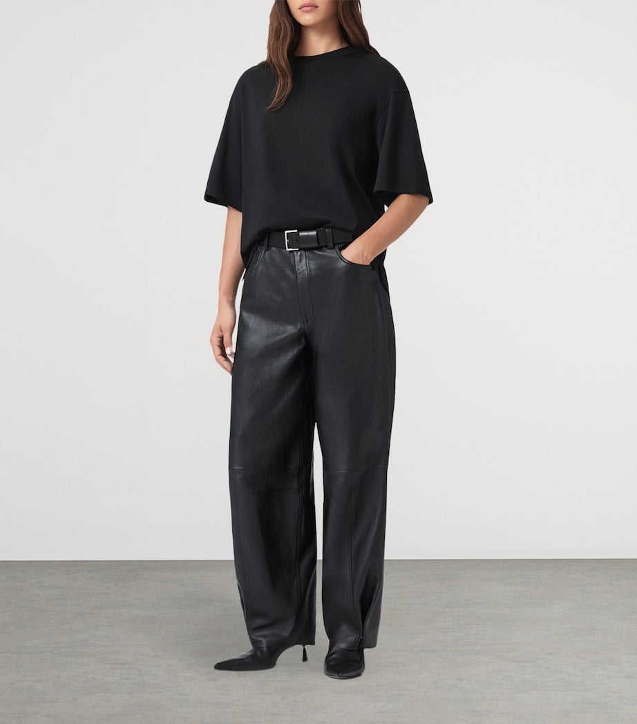 Black Cotton Craneo Amelie T-Shirt