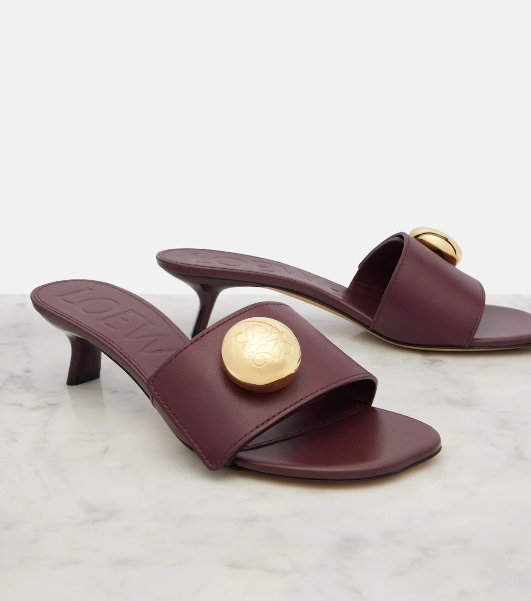 Loewe - Anagram leather mules