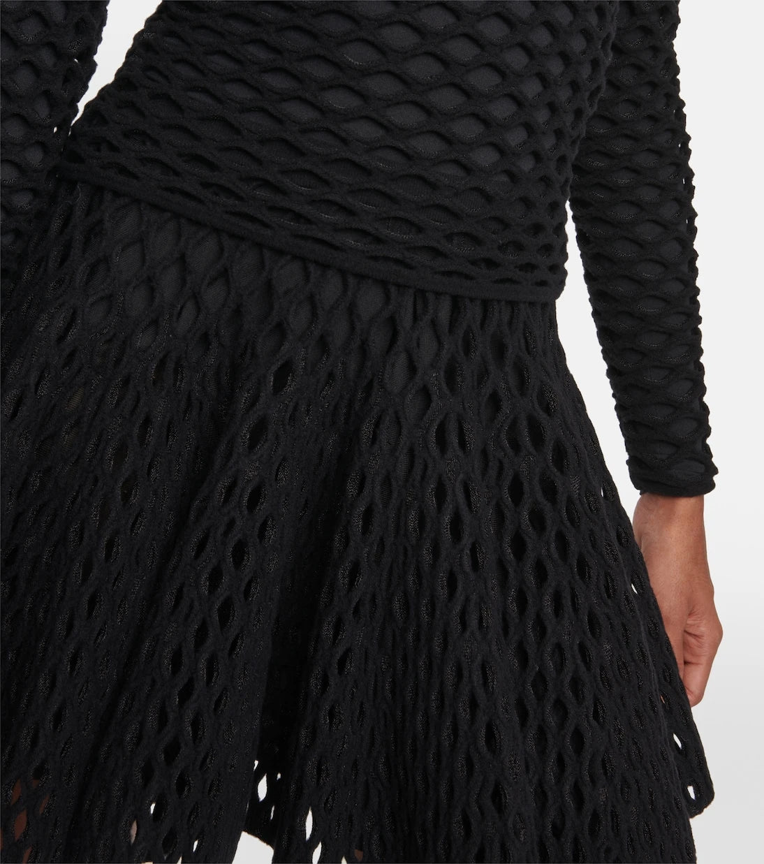 Alaïa - Open-knit turtleneck top