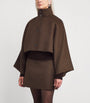 Green Wool-Cashmere Cape