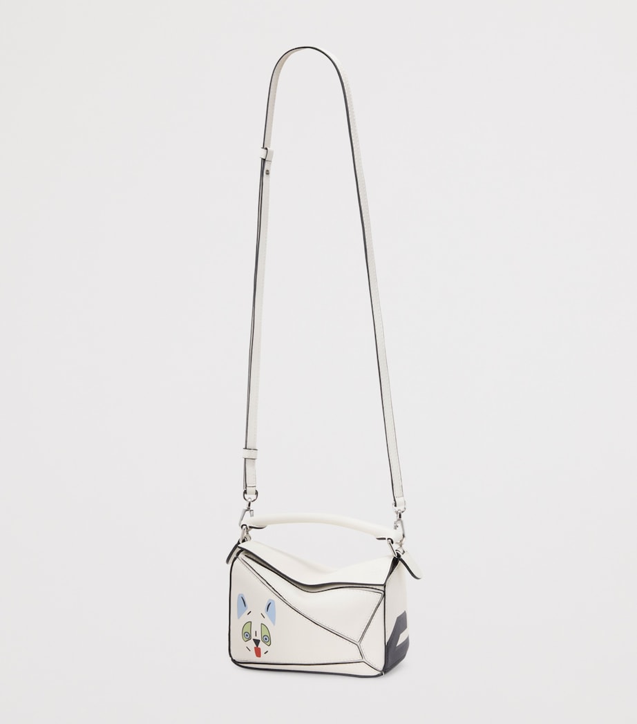 LOEWE x Louis Wain Mini Leather Puzzle Top-Handle Bag