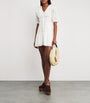 White Cotton Dove Mini Dress