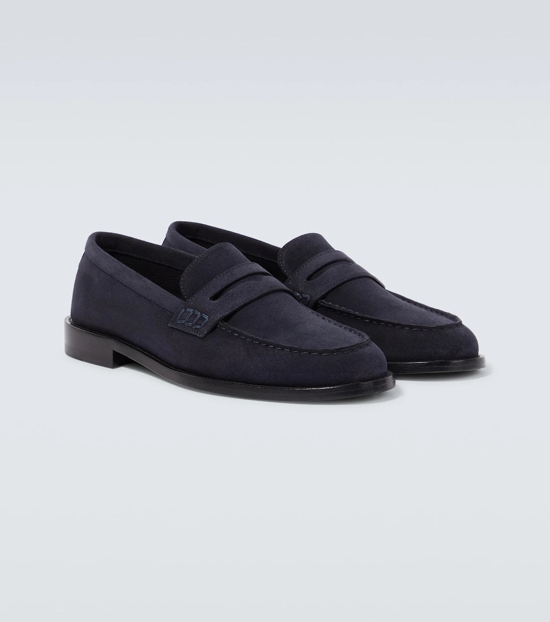 Manolo Blahnik - Perry suede penny loafers