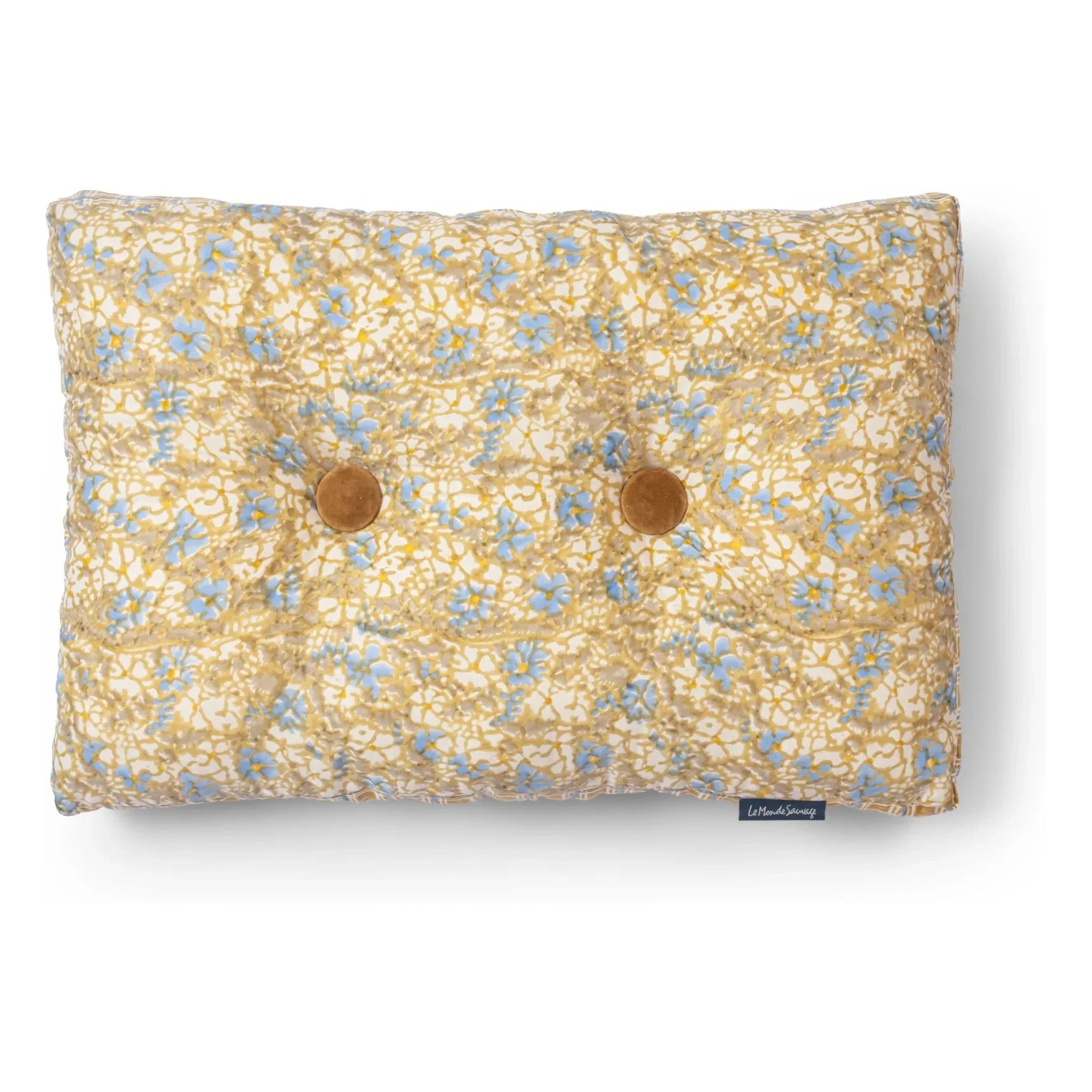 Le Monde Sauvage - Boréal Florence cushion | Yellow