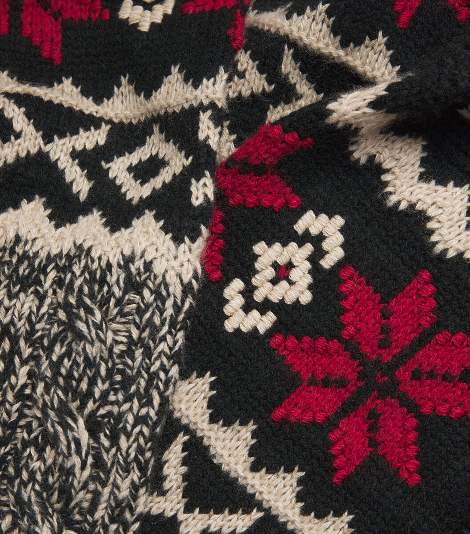 Polo Ralph Lauren Grey Wool Snowflake Rollneck Sweater