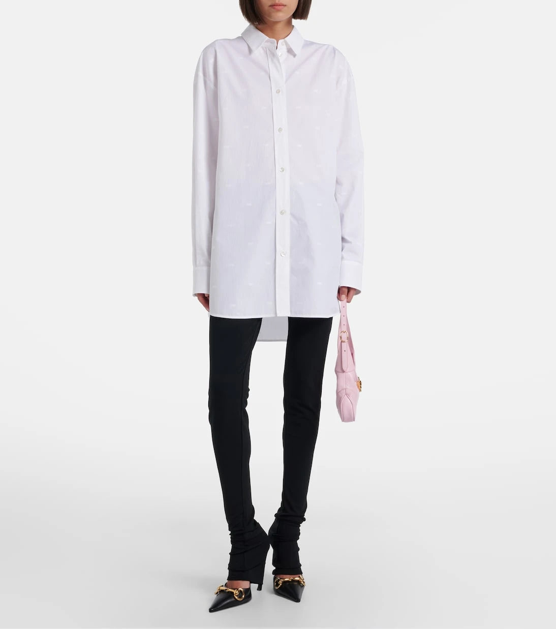 Gucci - GG checked cotton poplin shirt