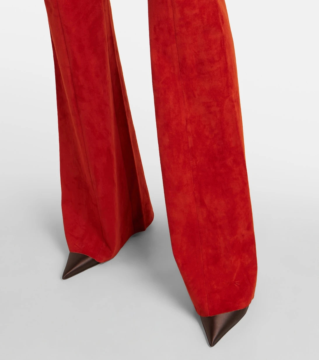 Stouls - Gege high-rise suede flared pants