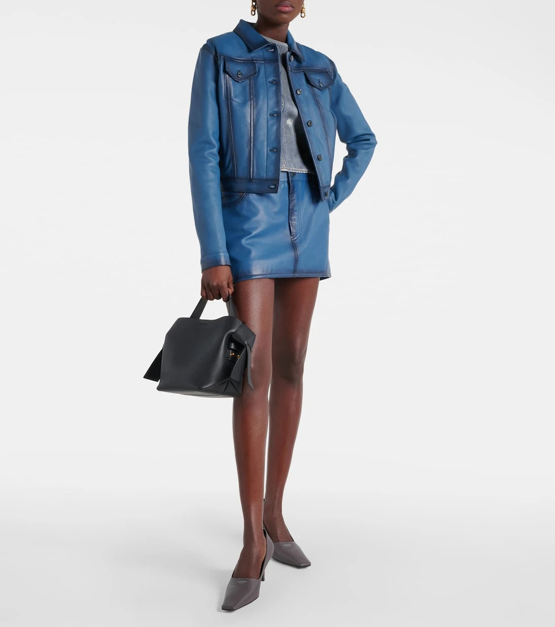 Acne Studios - Lacaria leather miniskirt