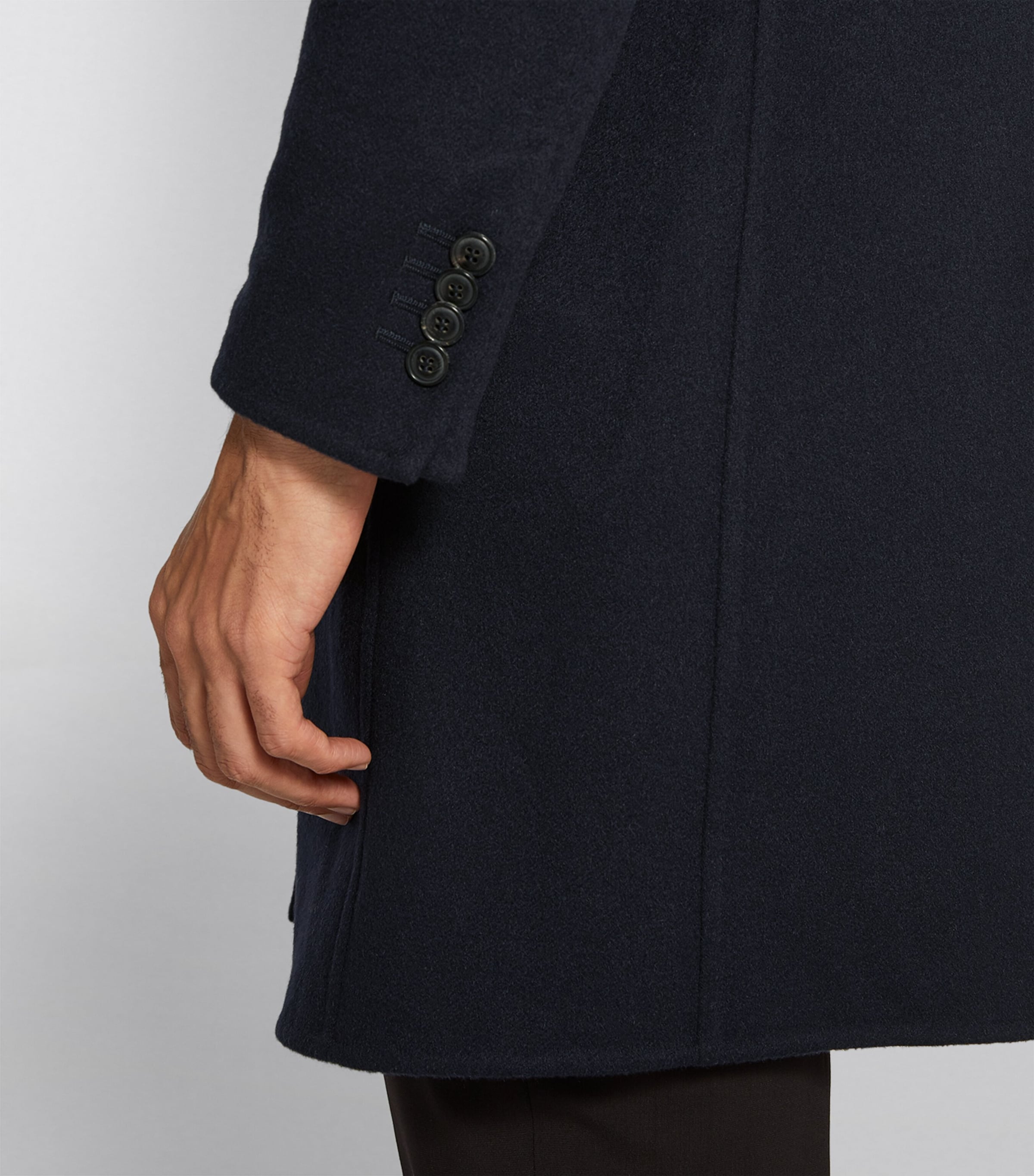 Blue Cashmere Overcoat
