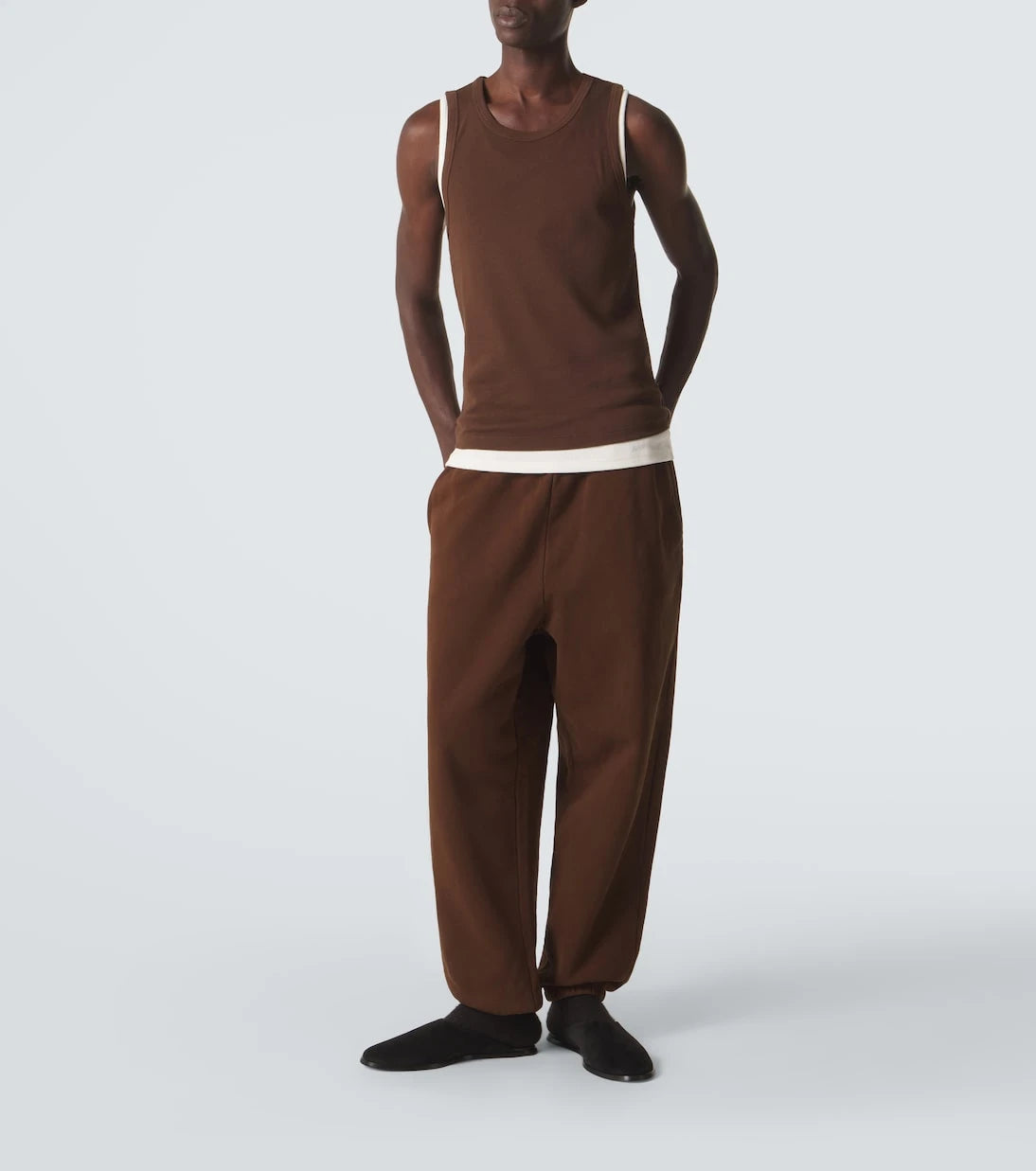 Entire Studios - Ribbed-knit cotton-blend jersey tank top