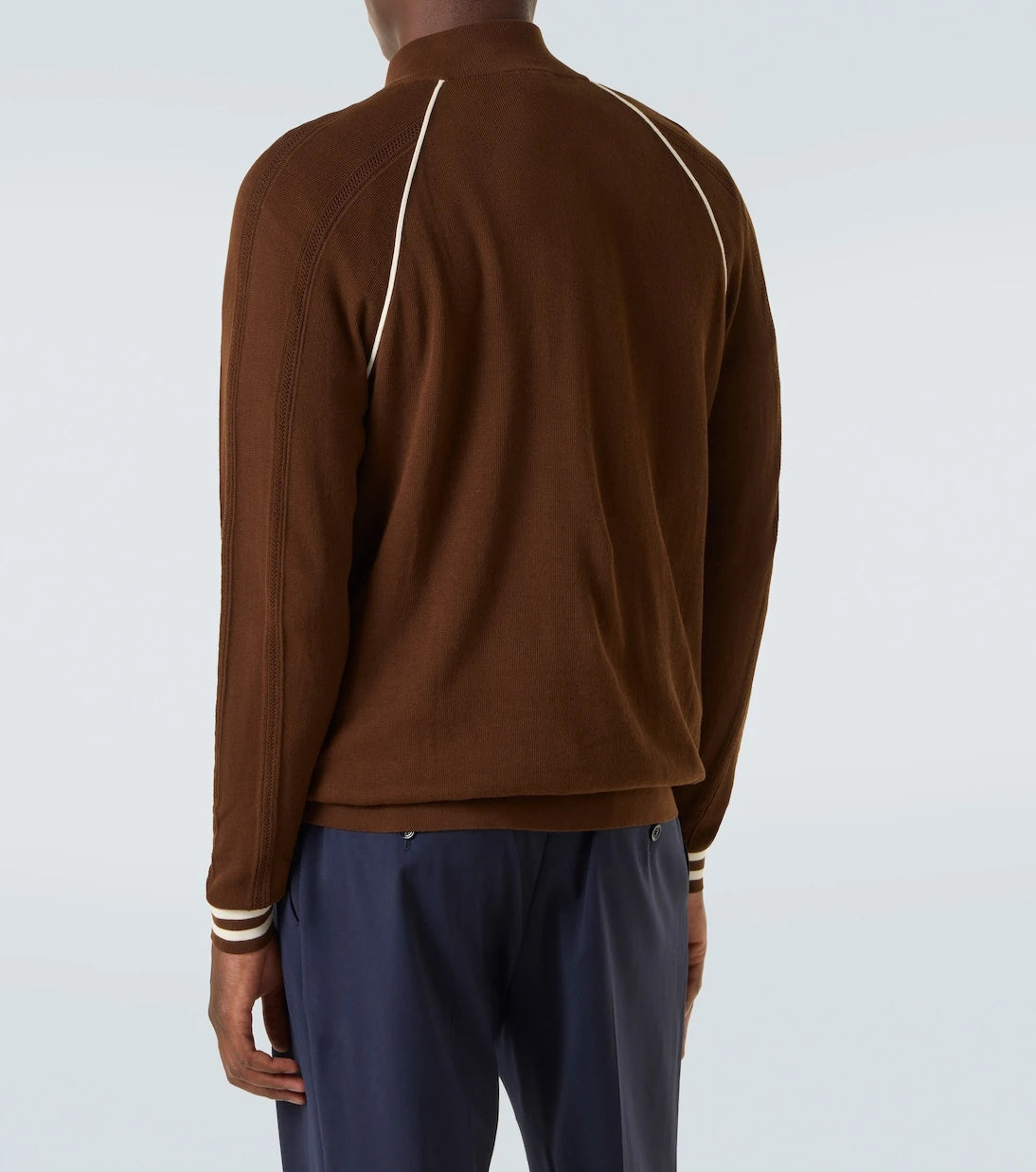 Miu Miu - Logo cotton-blend zip-up cardigan