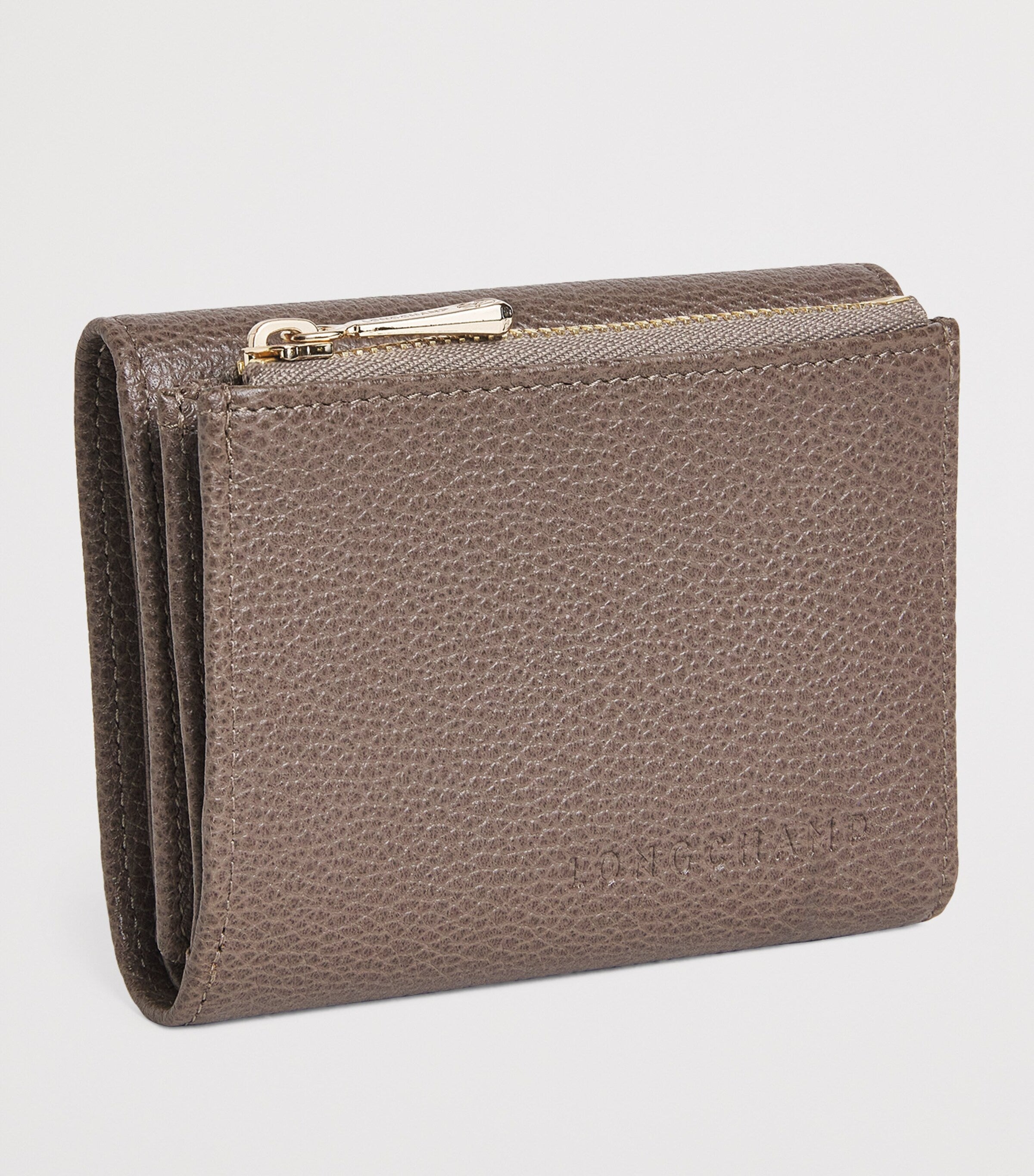 Longchamp Beige Leather Le Foulonné Wallet
