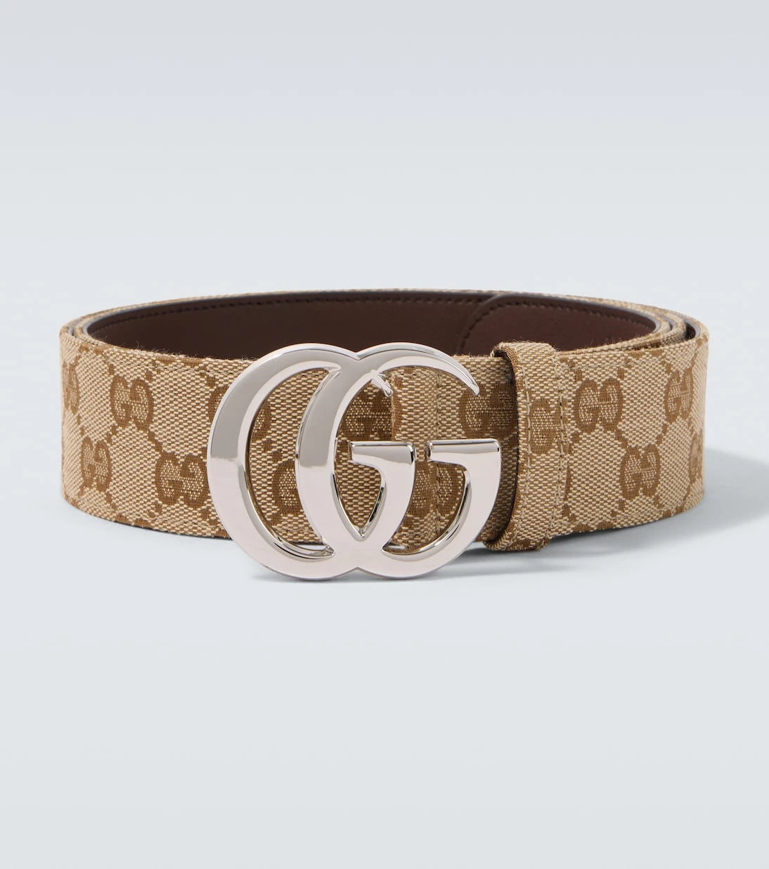 Gucci - Flat Marmont GG Canvas belt