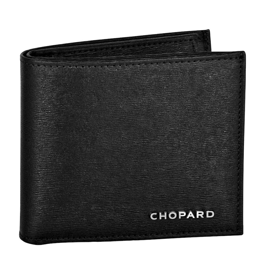 Chopard Black Small Leather Classic Bifold Wallet