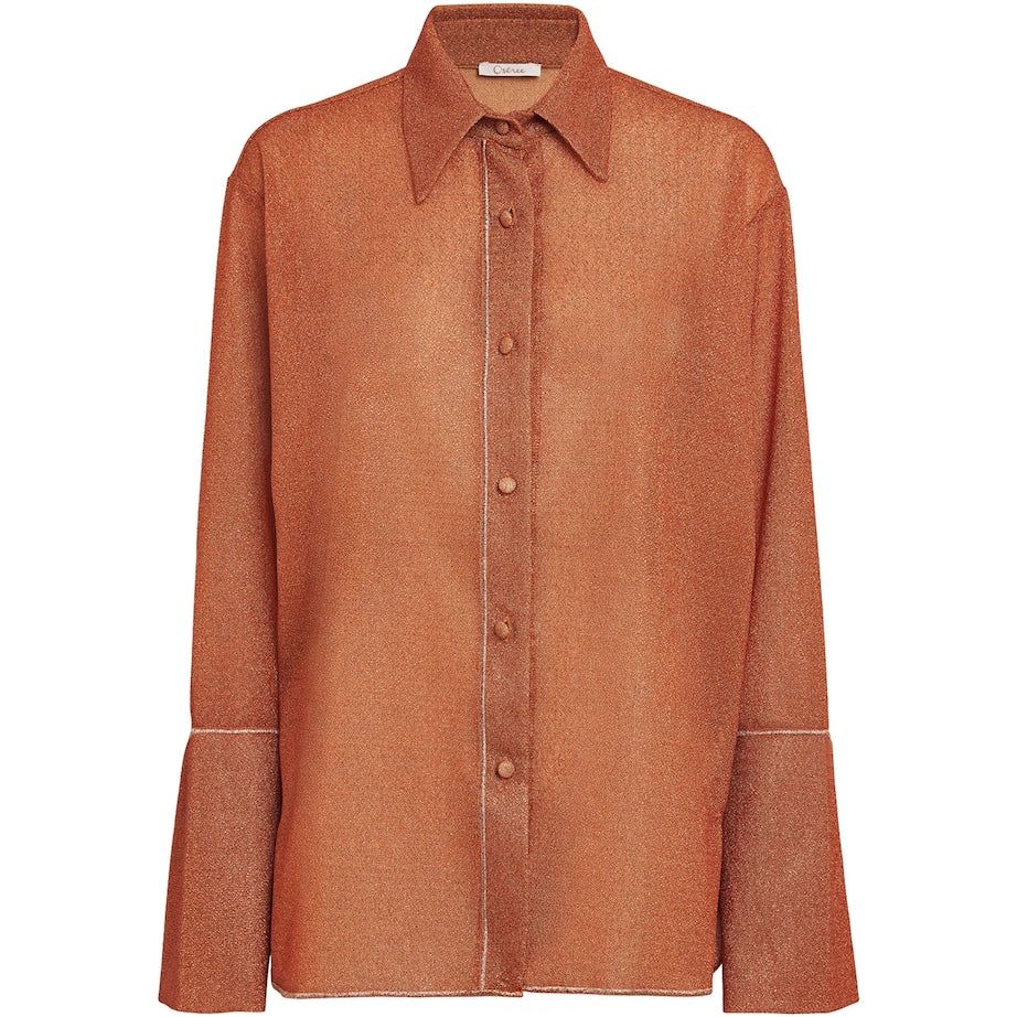 Oséree Orange Glazed Lumière Shirt