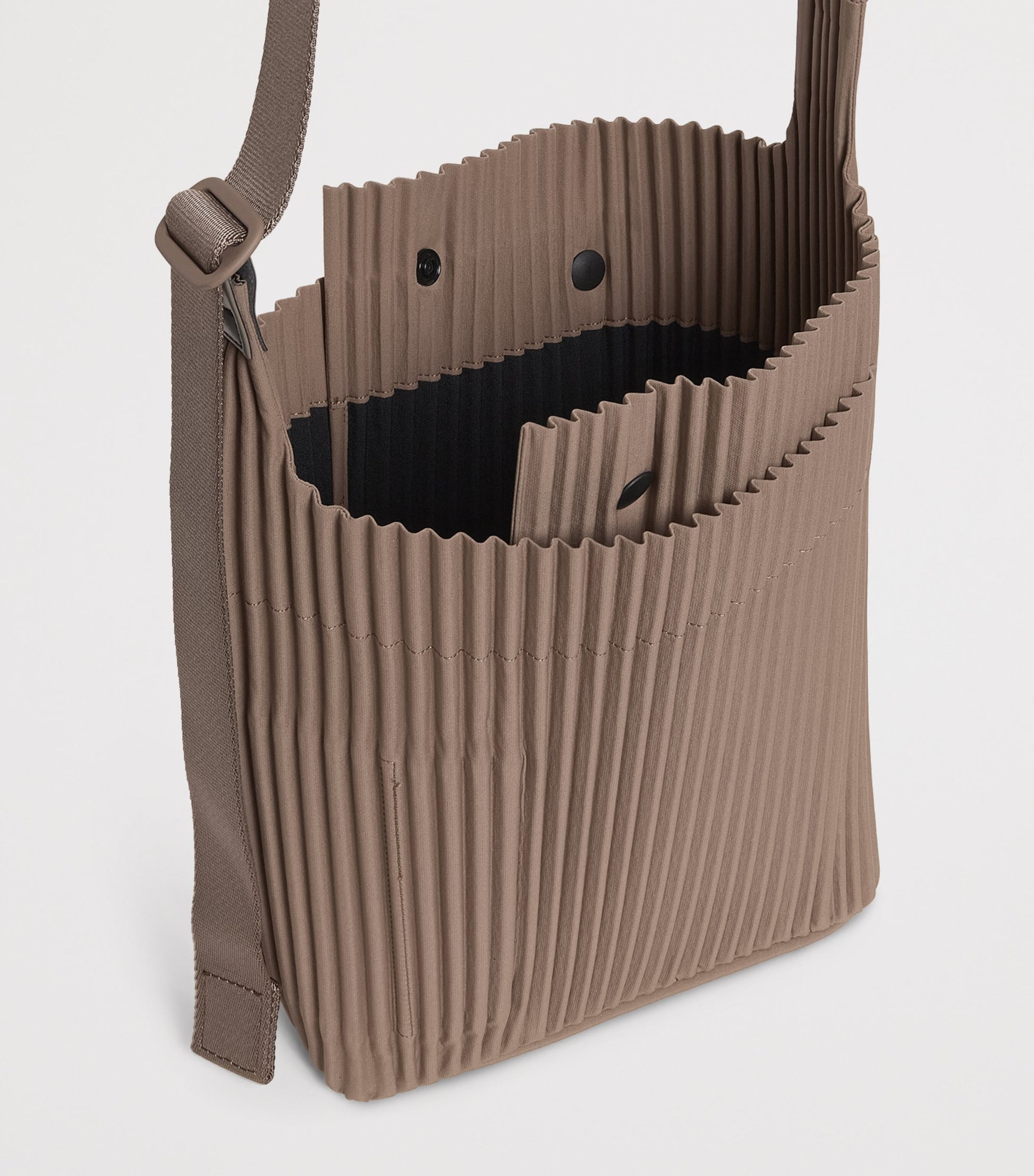 Pleated Utility Shoulder Bag