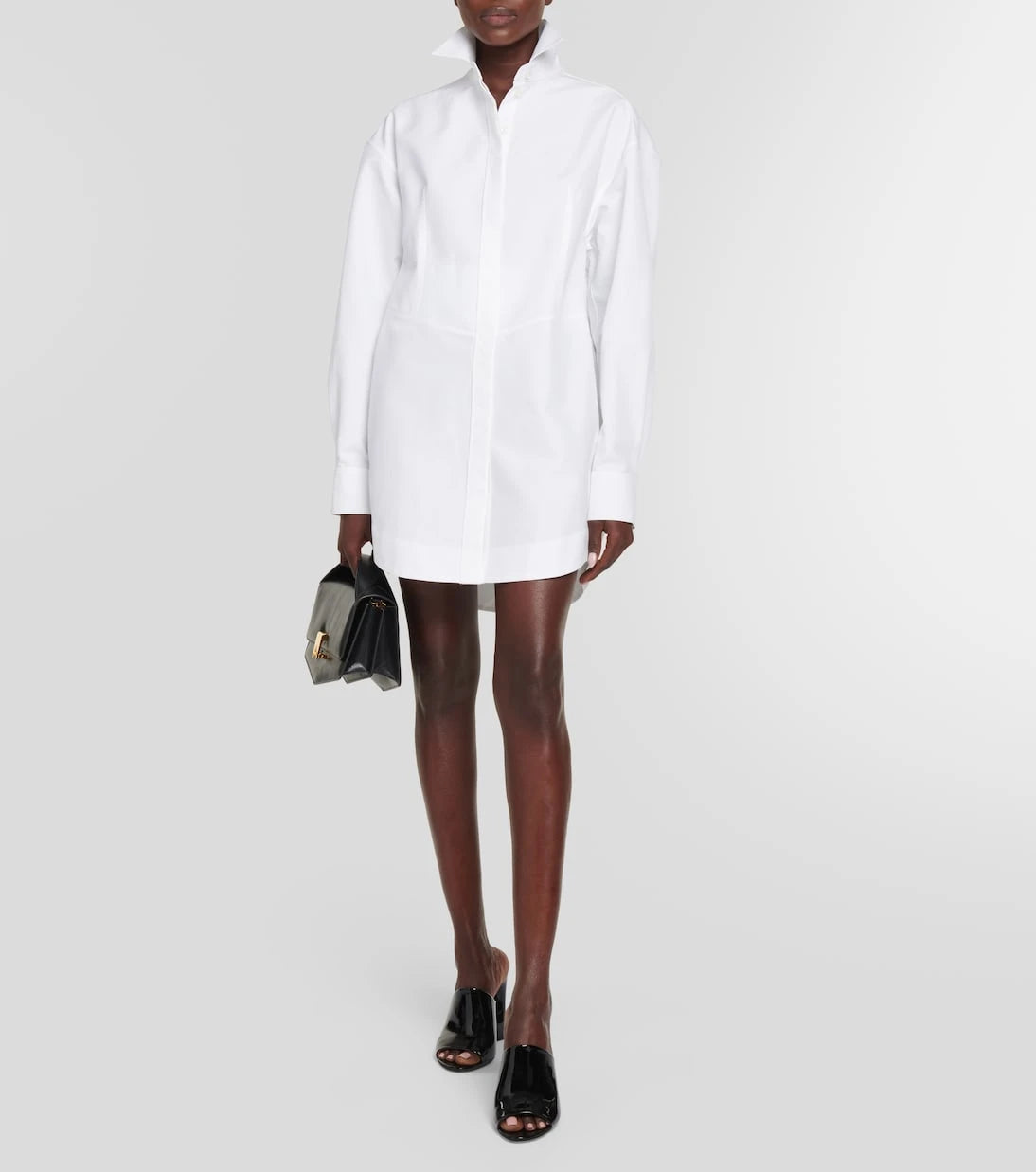 Alaïa - قميص بوبلين قطني