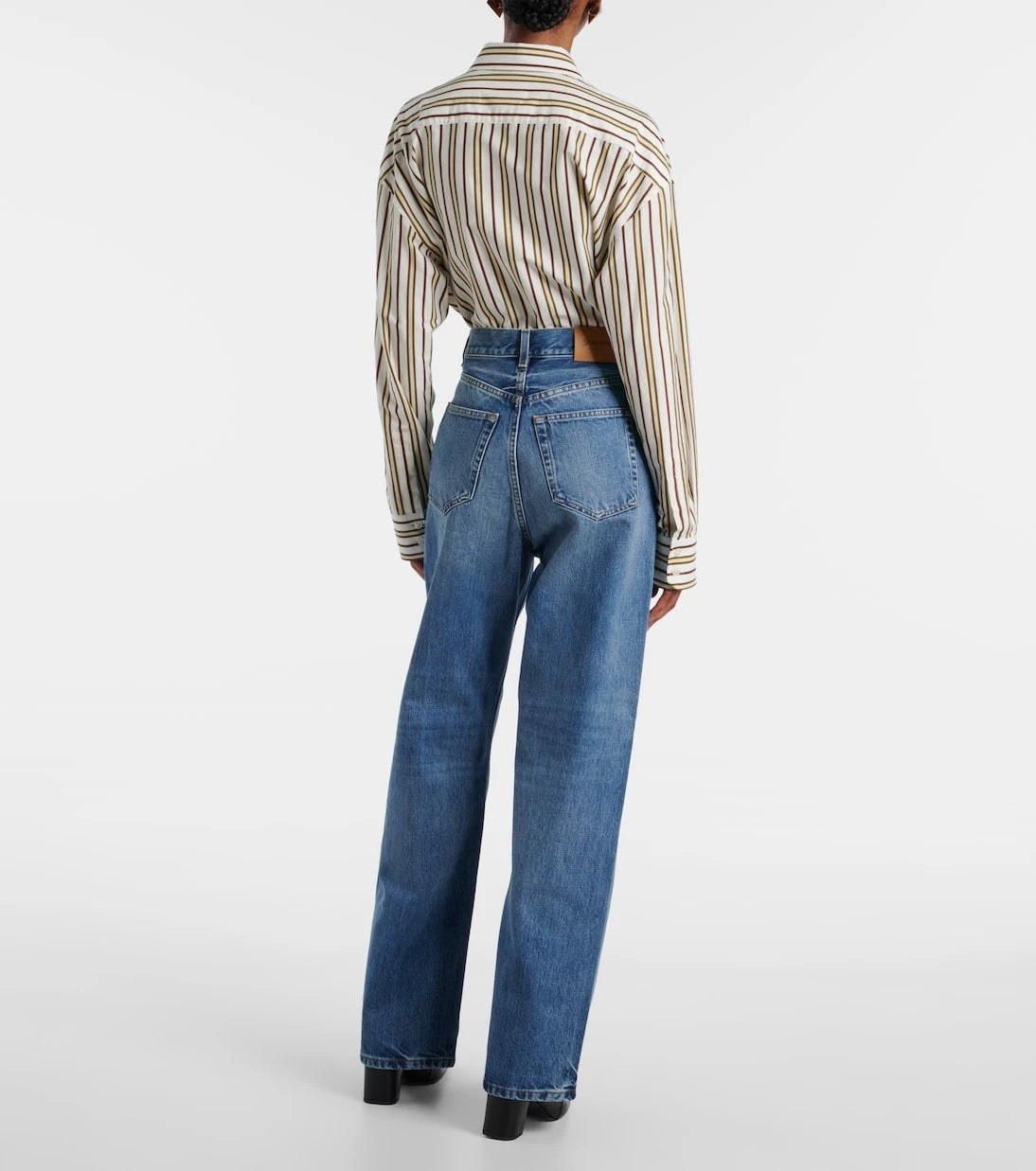 Saint Laurent - V-Waist wide-leg jeans