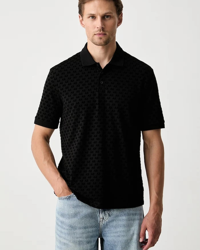 Armani Exchange erkek pamuklu polo yaka tişört