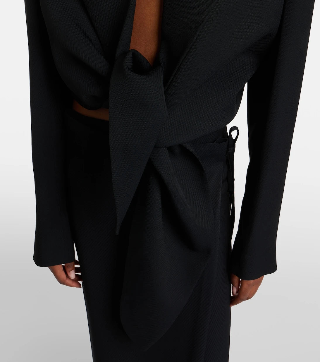 Calvin Klein Collection - Petunia striped cropped jacket